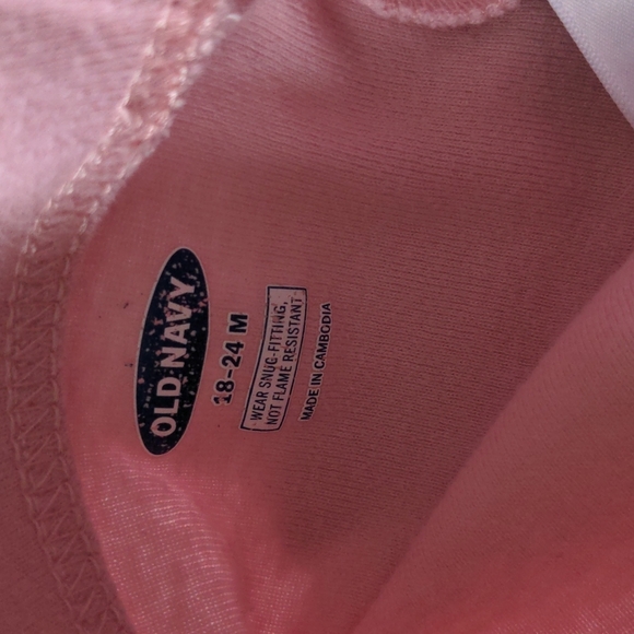 Old Navy Pink Ballerina Stars Toddler Girl Pajamas * 18-24M - Picture 8 of 8